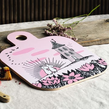 Chop & Serve Friendship tray 25x32 cm - black-pink - Muurla