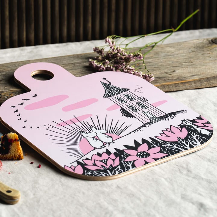 Chop & Serve Friendship tray 25x32 cm, black-pink Muurla