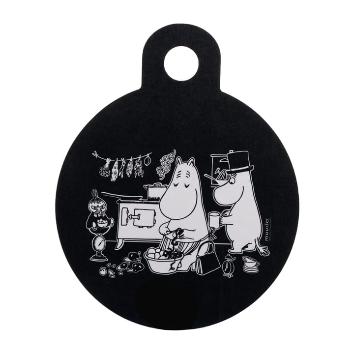 Chop & Serve In the Kitchen tray Ø20 cm, Black Muurla