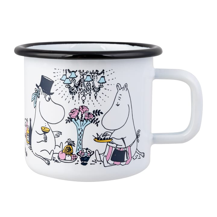 Date night enamel mug 37 cl, Multi Muurla