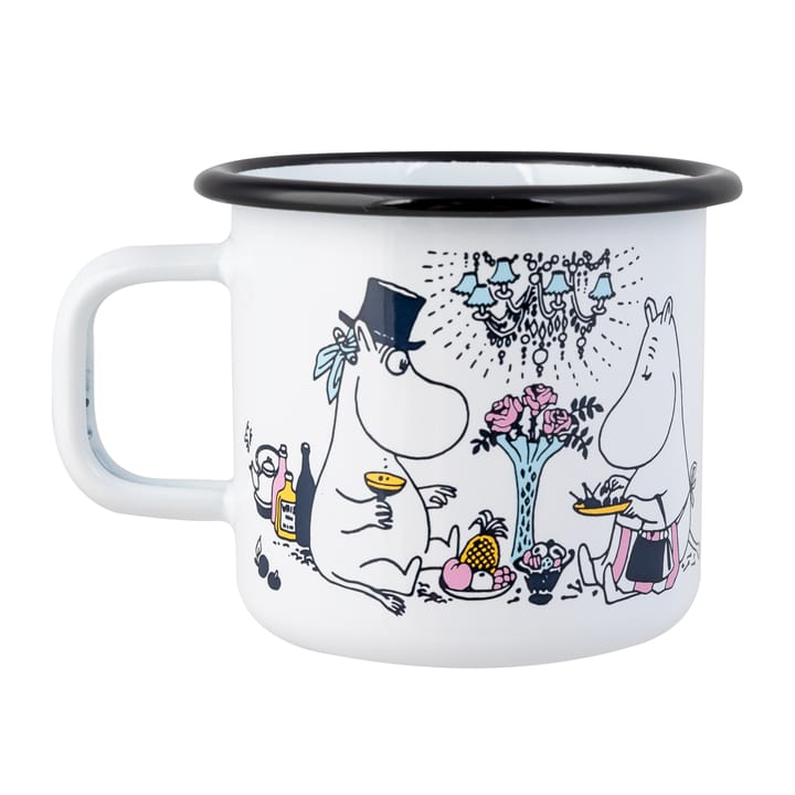 Date night enamel mug 37 cl, Multi Muurla