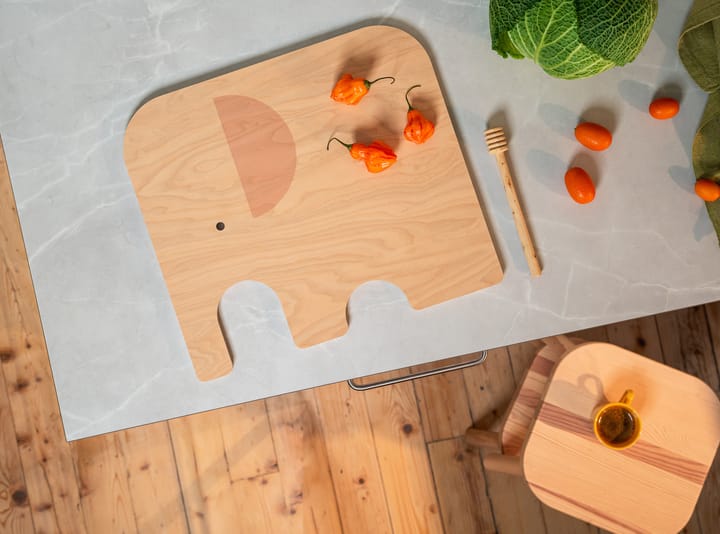 Elephant Chop & Serve cutting board L, Yellow Muurla