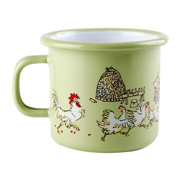 Emil and Ida enamel mug 2.5 dl - Green - Muurla