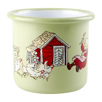 Emil and Ida enamel mug 2.5 dl - Green - Muurla