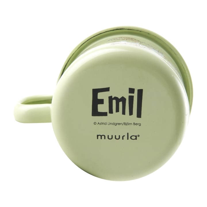 Emil and Ida enamel mug 2.5 dl, Green Muurla