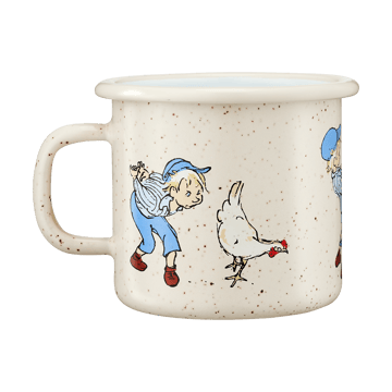 Emil in Lönneberga enamel mug 2.5 dl - Cluck Cluck - Muurla