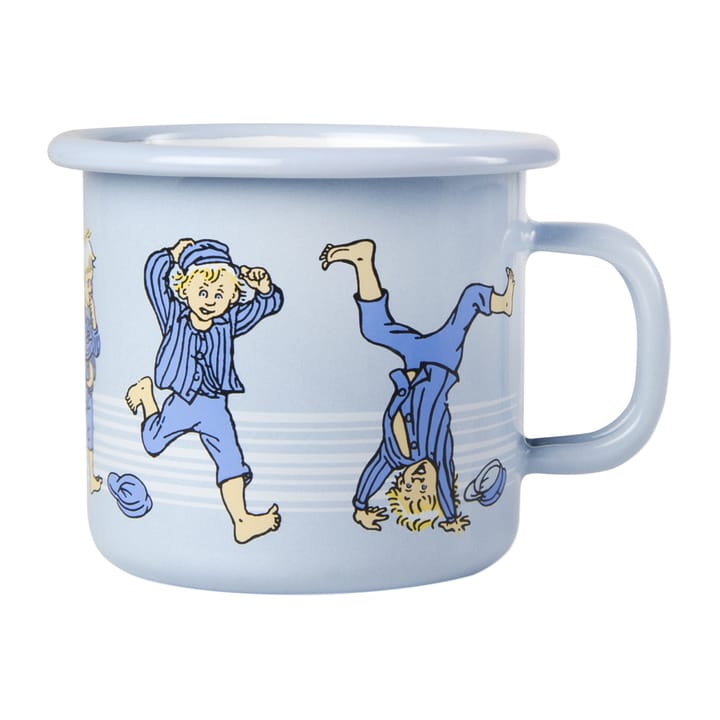 Emil in Lönneberga enamel mug 2.5 dl, Light blue Muurla