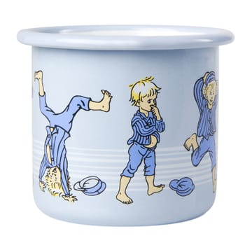 Emil in Lönneberga enamel mug 2.5 dl - Light blue - Muurla