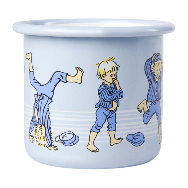 Emil in Lönneberga enamel mug 2.5 dl, Light blue Muurla