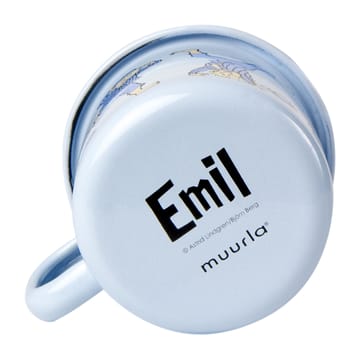 Emil in Lönneberga enamel mug 2.5 dl - Light blue - Muurla