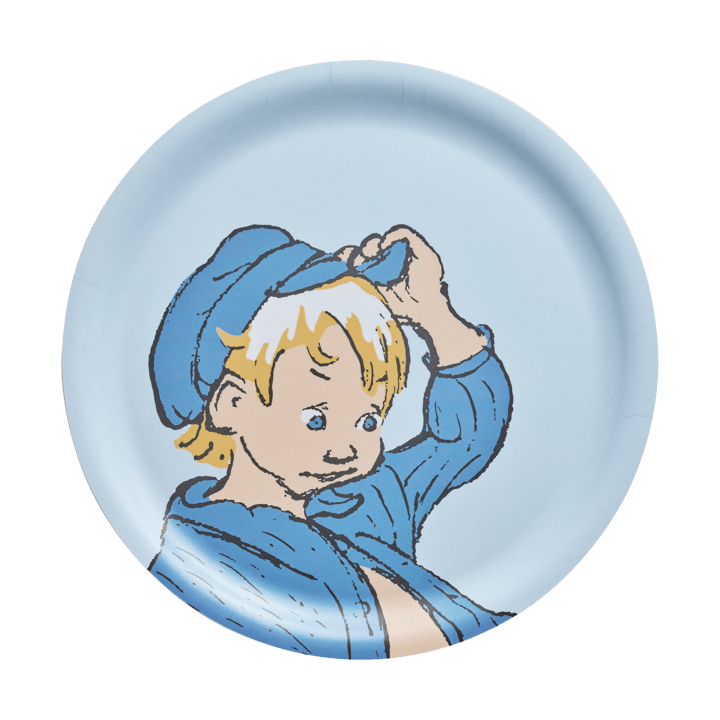 Emil tray Ø25 cm - Blue - Muurla