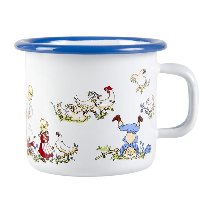 Emil's family enamel mug 2.5 dl - White - Muurla