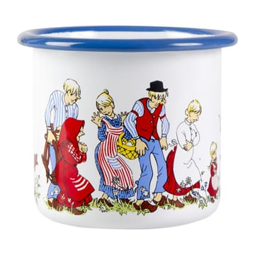 Emil's family enamel mug 2.5 dl - White - Muurla