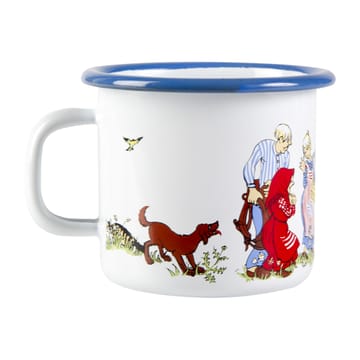 Emil's family enamel mug 2.5 dl - White - Muurla