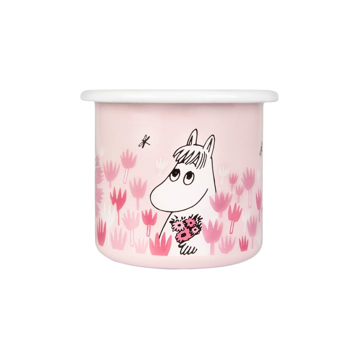 Girls enamel mug 25 cl, Pink Muurla