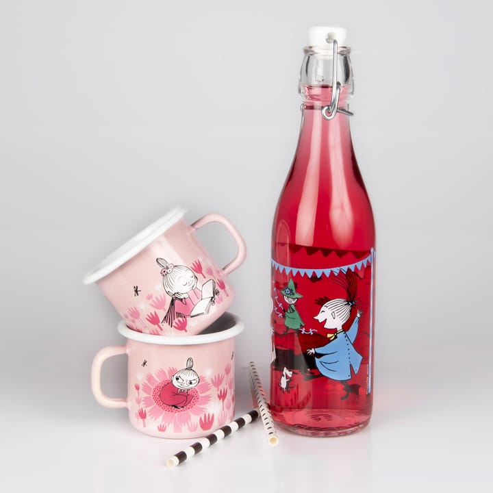 Girls enamel mug 25 cl, Pink Muurla