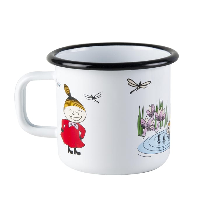 Little My enamel mug white, 3.7 dl Muurla