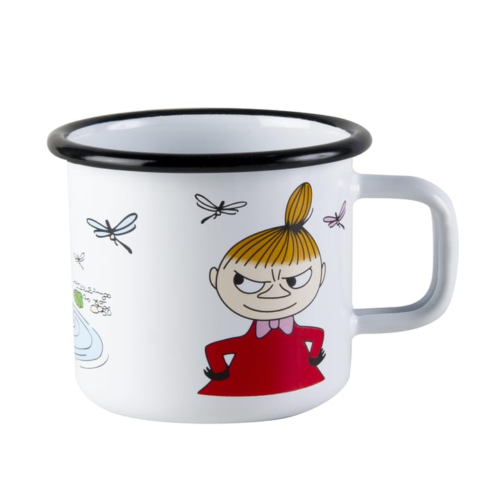 Little My enamel mug white, 3.7 dl Muurla