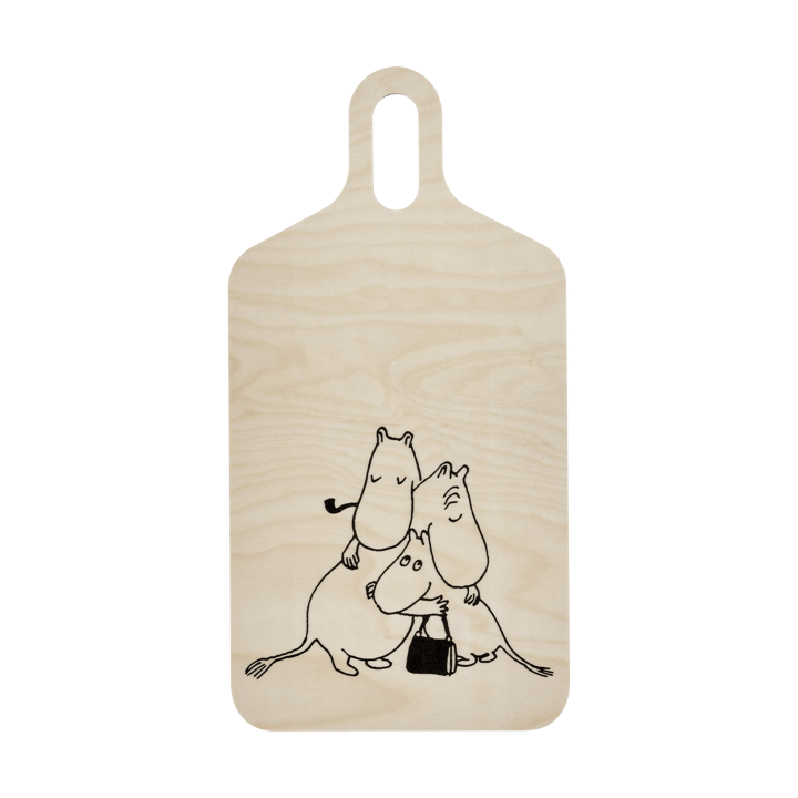 Moomin 80 cutting board 23x44 cm, White Muurla