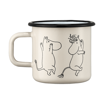 Moomin 80 enamel mug 37 cl - White - Muurla