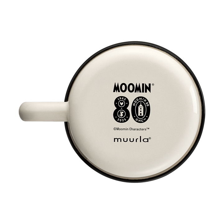 Moomin 80 enamel mug 37 cl, White Muurla