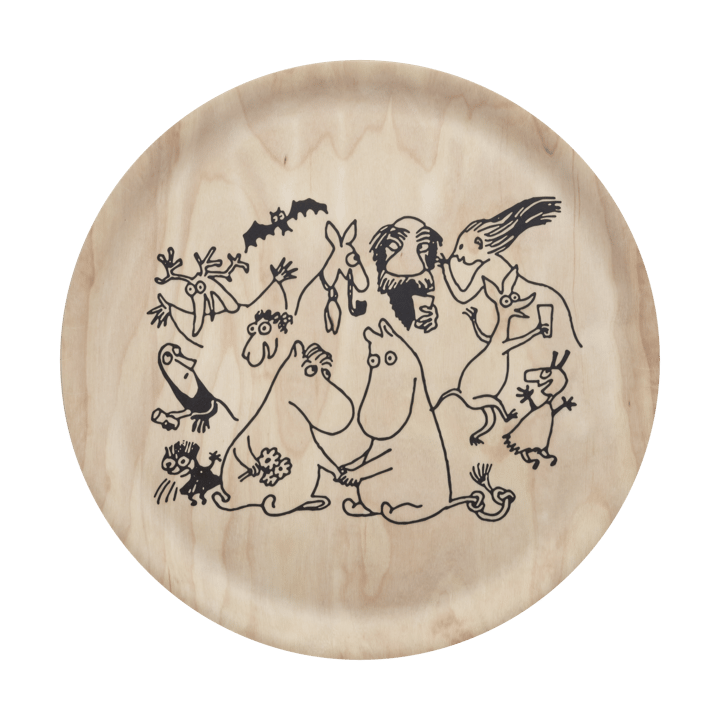 Moomin 80 tray Ø35 cm - Birch - Muurla