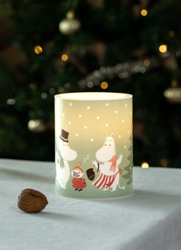 Moomin block candle LED 12,5 cm, Festive spirits Muurla