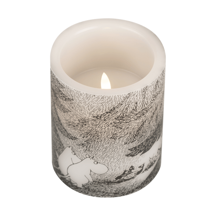 Moomin block candle LED 12,5 cm, Under the trees Muurla