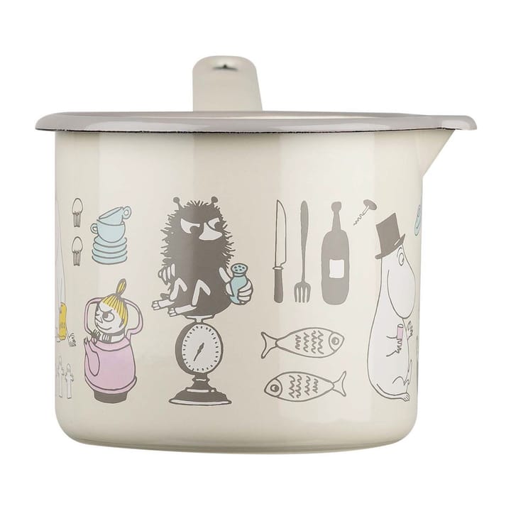 Moomin Bon Appétit saucepan 1.3 liter, Beige Muurla