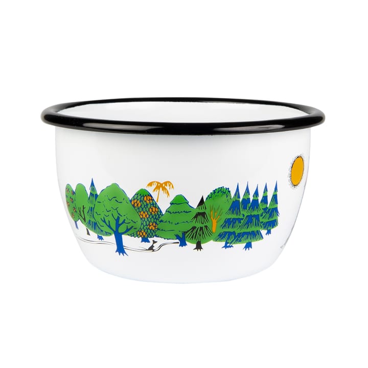 Moomin Colors enamel bowl 60 cl, Moomin valley Muurla