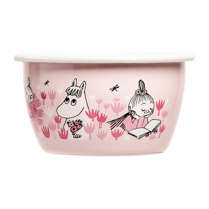 Moomin enamel bowl Girls 30 cl, Pink Muurla