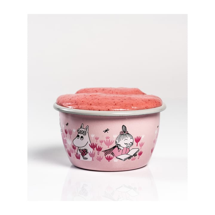 Moomin enamel bowl Girls 30 cl, Pink Muurla