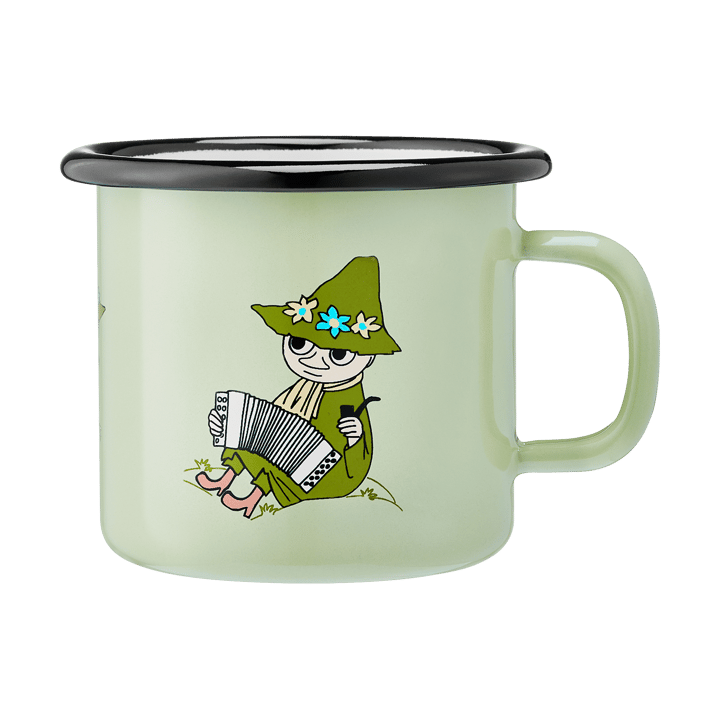 Moomin enamel mug 2.5 dl, Snufkin Muurla