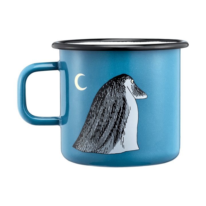 Moomin enamel mug 550 ml, The Groke Muurla