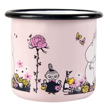 Moomin enamel mug hugs 37 cl - Rosa - Muurla