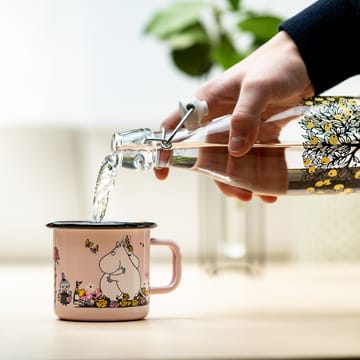 Moomin enamel mug hugs 37 cl - Rosa - Muurla