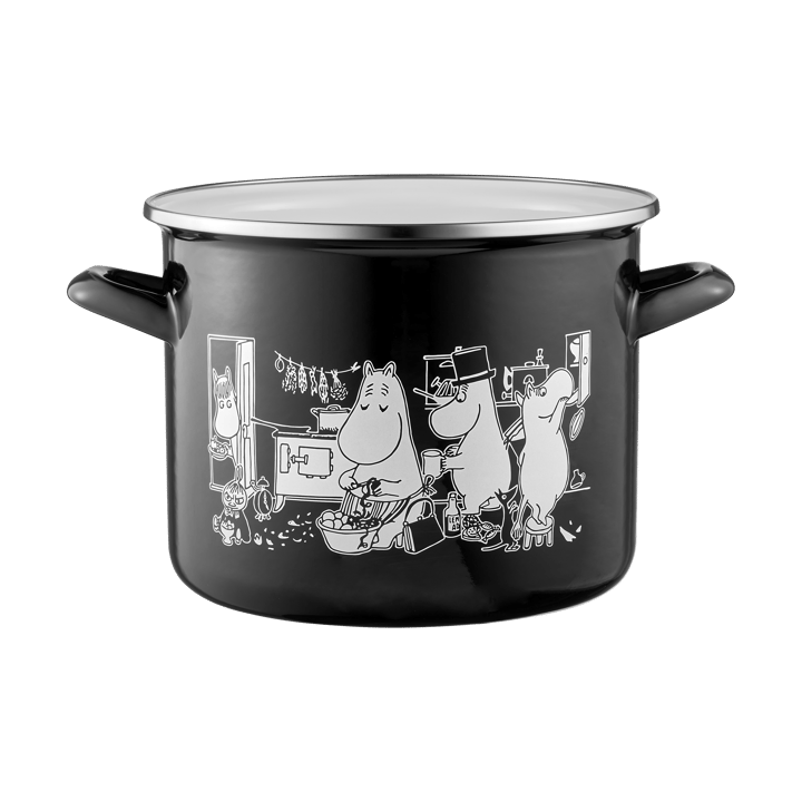 Moomin enamel pot high lid 3.5 L, The Kitchen Muurla