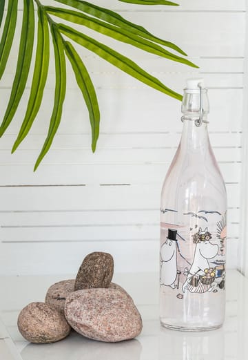 Moomin glass bottle 1 l - The Beach - Muurla