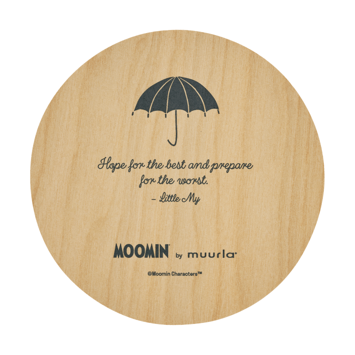 Moomin glass coaster Ø10 cm, Little My Muurla