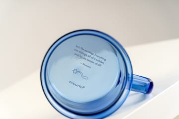 Moomin glass mug 35 cl - Blue - Muurla