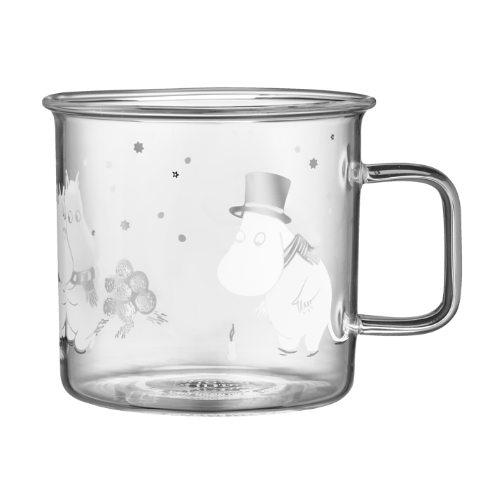 Moomin glass mug 35 cl - Let it snow - Muurla