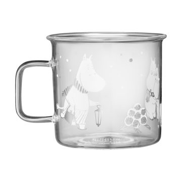 Moomin glass mug 35 cl - Let it snow - Muurla