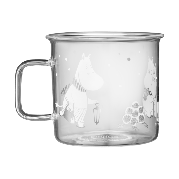 Moomin glass mug 35 cl, Let it snow Muurla