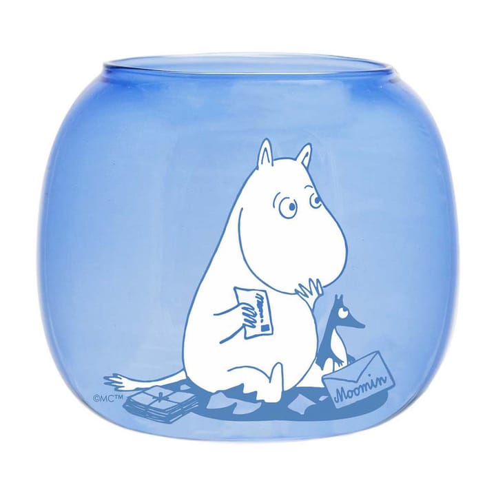 Moomin lantern/bowl Ø9 cm, Blue Muurla