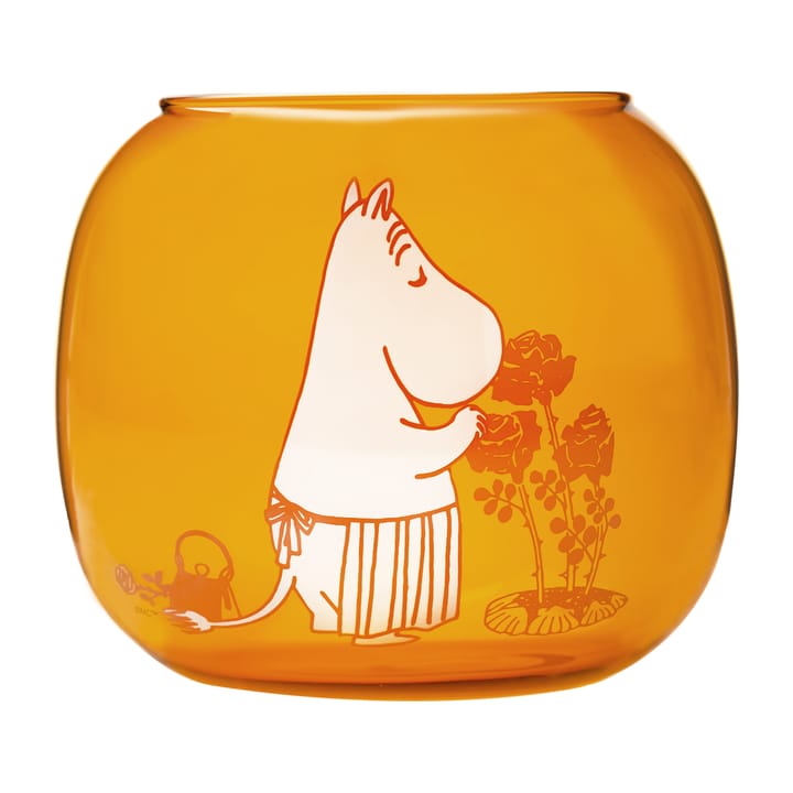 Moomin mamma tea light holder 9.5 cm, Amber Muurla