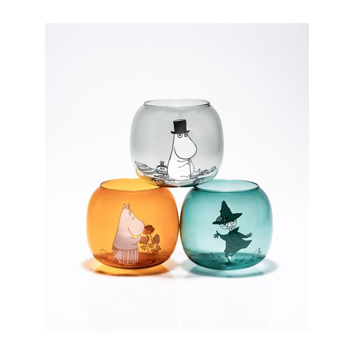 Moomin mamma tea light holder 9.5 cm, Amber Muurla