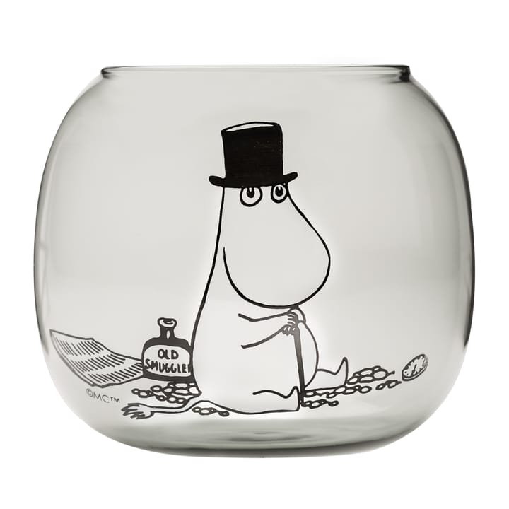 Moomin pappa tea light holder 9.5 cm, grey Muurla