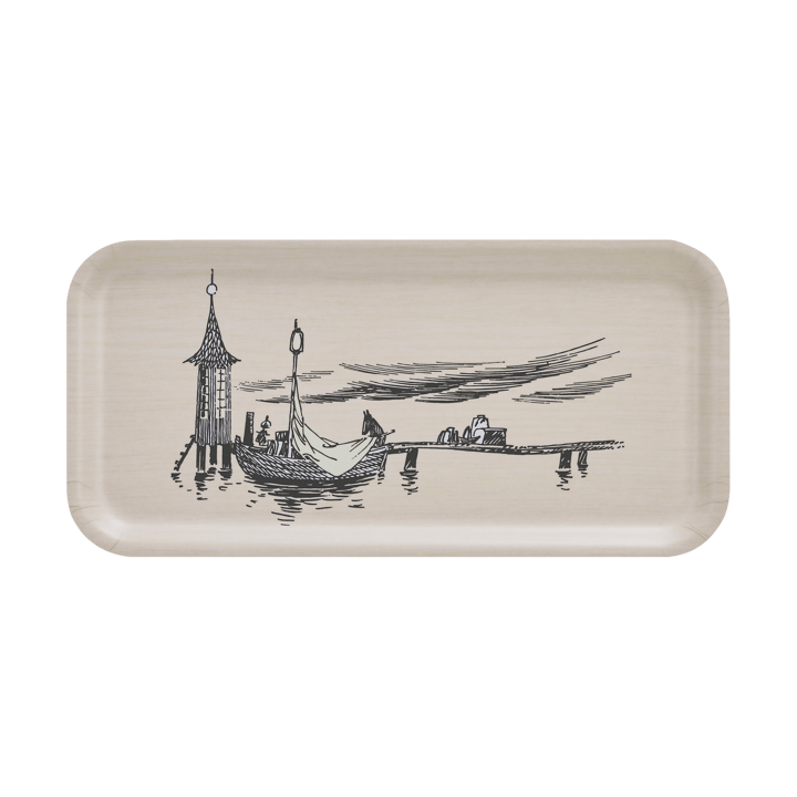 Moomin tray 13x27 cm, The pier Muurla