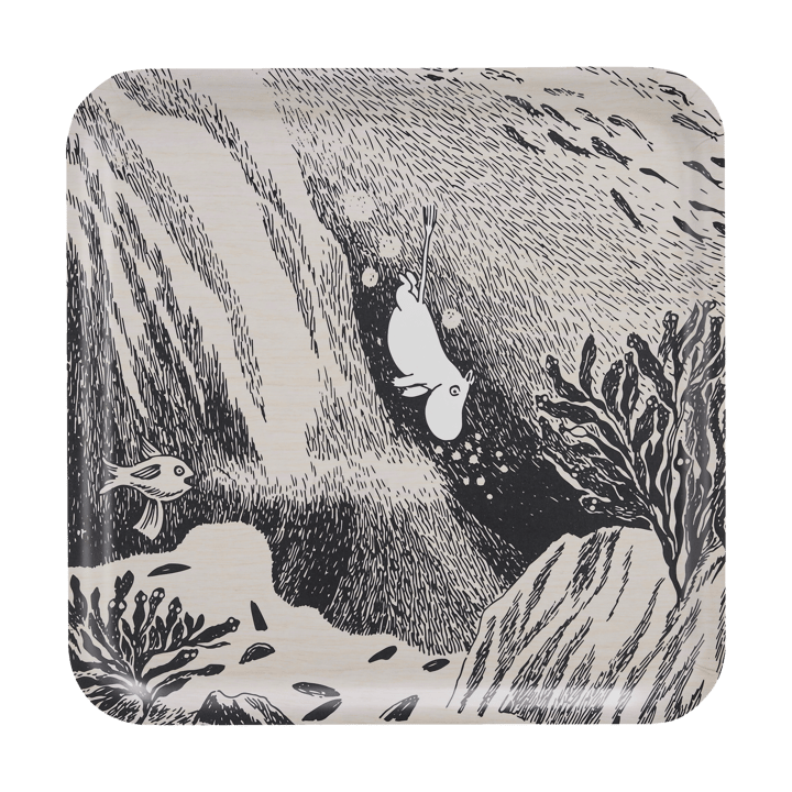 Moomin tray 33x33 cm, The dive Muurla