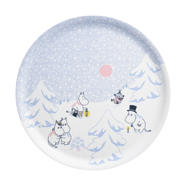 Moomin tray Ø35 cm - Let it snow - Muurla